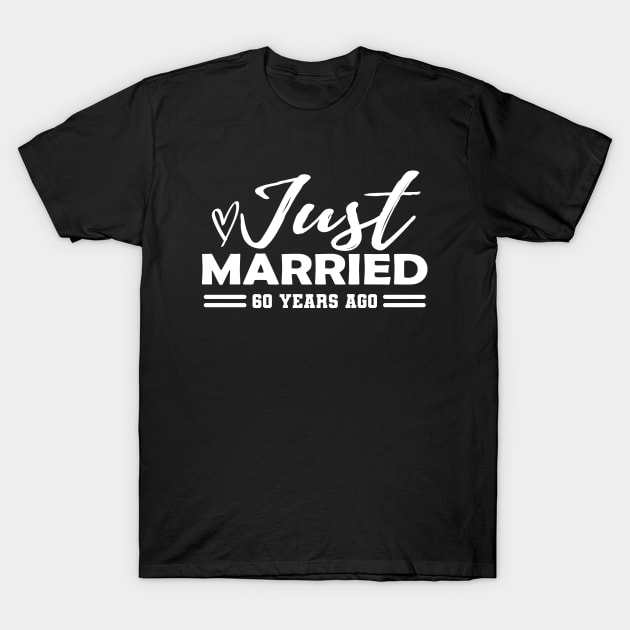 60th Wedding Anniversary - 60 years anniversary T-Shirt by KC Happy Shop